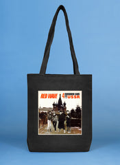 RED WAVE limited edition black tote bag and t-shirts